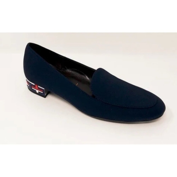 Brunate Women's loafers Fondi Fabric Navy Size EU 39.5/US 8.5 - Picture 1 of 15